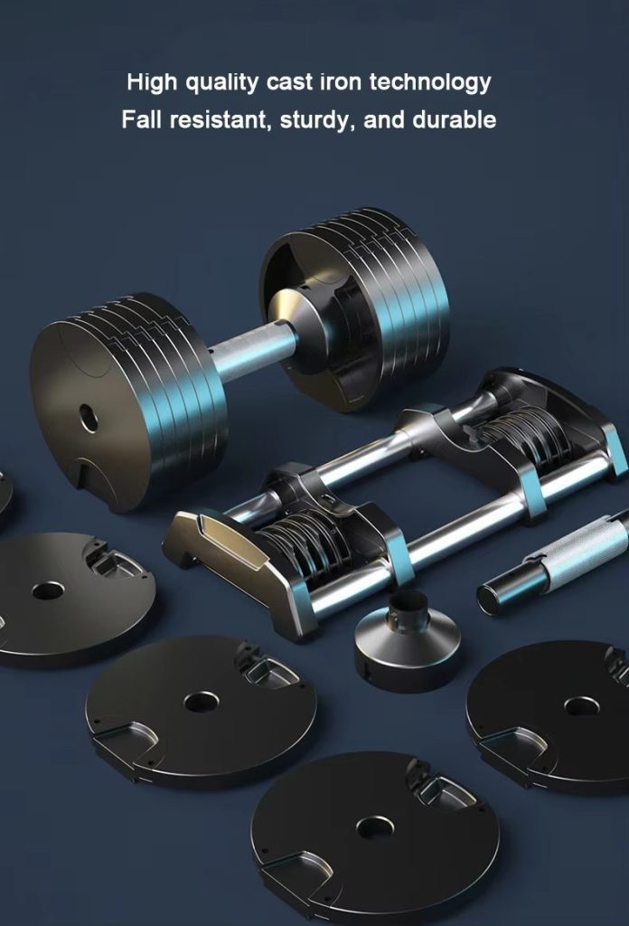 Source Factory Cast Iron Dumbbells Home Fitness Training Set Custom Logo Body Function Rubber Steel Weights Adults
