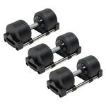 Adjustable Dumbbell for Fitness Shaping Electroplated Spherical Ink Home Gym Training