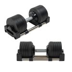 Adjustable Dumbbell for Fitness Shaping Electroplated Spherical Ink Home Gym Training