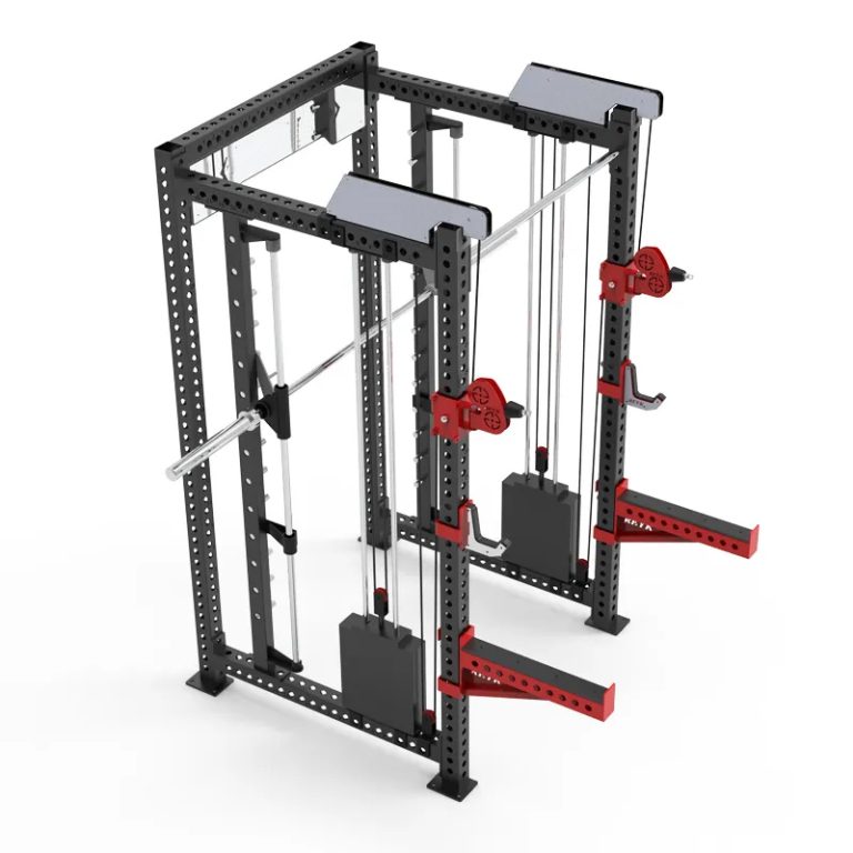 Cable Crossover, Squat Rack & Smith Machine 3-in-1 Training Station