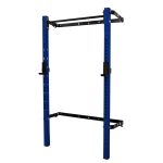 Custom Logo Gym Equipment Wall Mount Folding Squat Power Rack With J-hooks and Spotter Arms