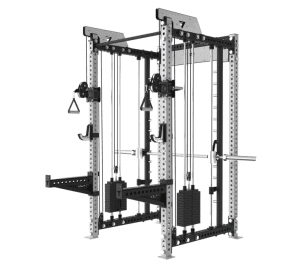 Commercial Multifunctional Cable Crossover Gym Machine Smith Rear-Mounted Exercise Trainer for Bodybuilding Strength Steel