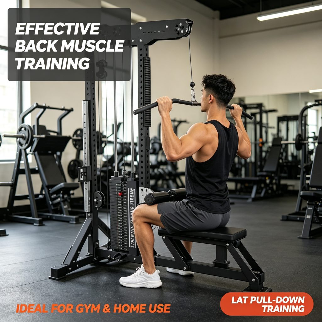 R016-High Quality Gym Fitness Equipment High-Low Pull Back Muscle Trainer
