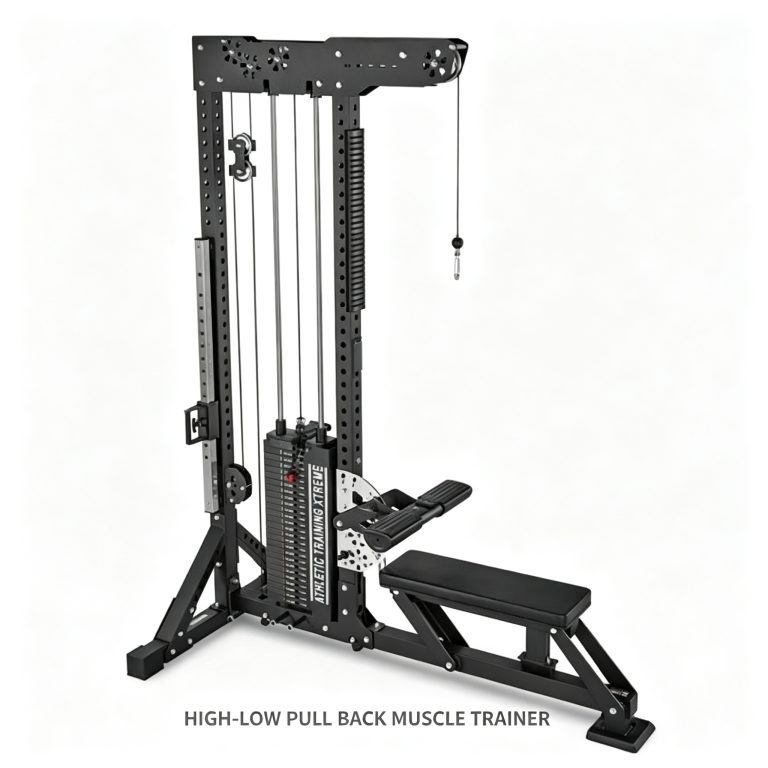 R016-High Quality Gym Fitness Equipment High-Low Pull Back Muscle Trainer