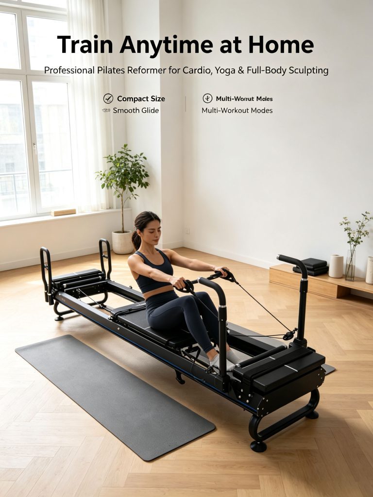 2025 Latest High-End Home Use Megaformer Studio Factory Fitness Yoga Pilates Steel Material Reformer