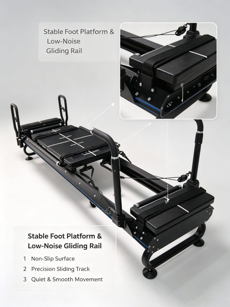 2025 Latest High-End Home Use Megaformer Studio Factory Fitness Yoga Pilates Steel Material Reformer
