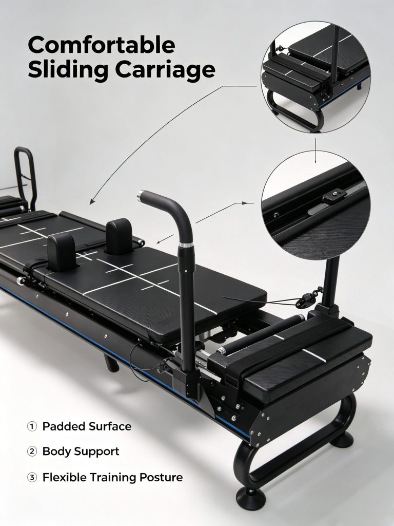 2025 Latest High-End Home Use Megaformer Studio Factory Fitness Yoga Pilates Steel Material Reformer
