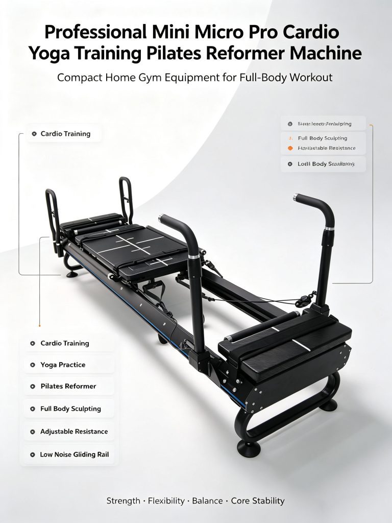 2025 Latest High-End Home Use Megaformer Studio Factory Fitness Yoga Pilates Steel Material Reformer