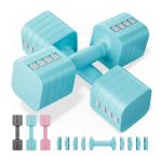 Adjustable Dumbbell Set Quick Adjust Weight Hand Weights for Women Home Gym & Outdoor Exercise