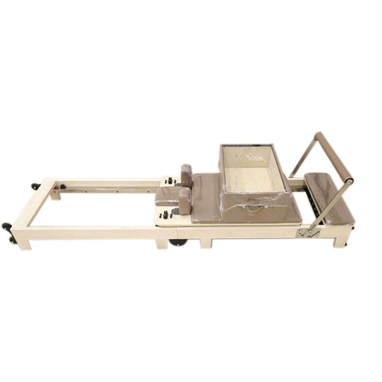 MALPLE Adult Folding Gym Core Bed Steel and Maple Wood Pilates Reformer
