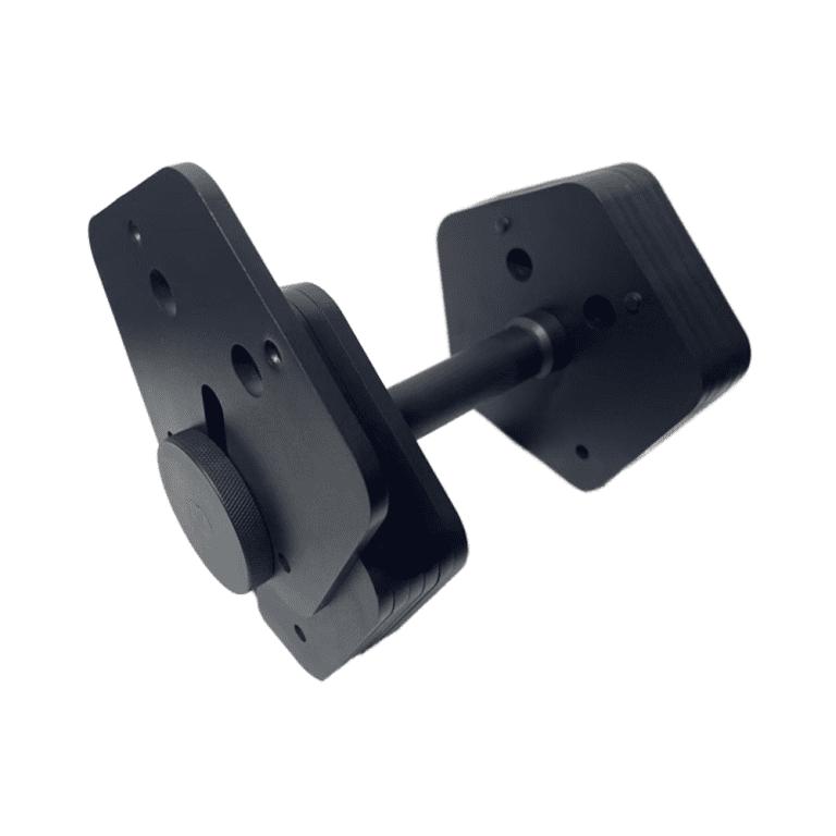 Home Gym Adjustable Steel Fitness Dumbbell Square Decagon Free Weight Rubber Coated Iron with 80Lb 40Kg Insert Type