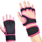 Custom Logo Anti-slip Hand Grip Weightlifting Fitness Safety Palm Support Protector Gloves