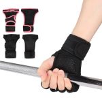Custom Logo Anti-slip Hand Grip Weightlifting Fitness Safety Palm Support Protector Gloves