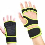 Custom Logo Anti-slip Hand Grip Weightlifting Fitness Safety Palm Support Protector Gloves