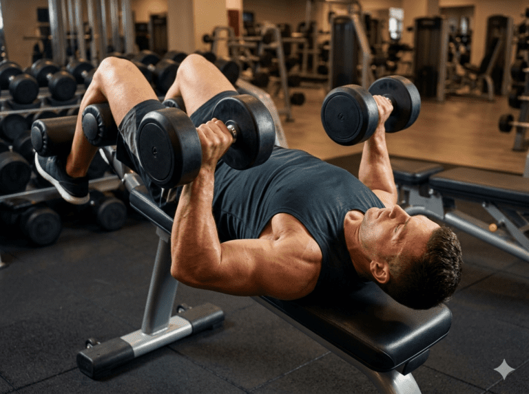 Decline dumbbell press