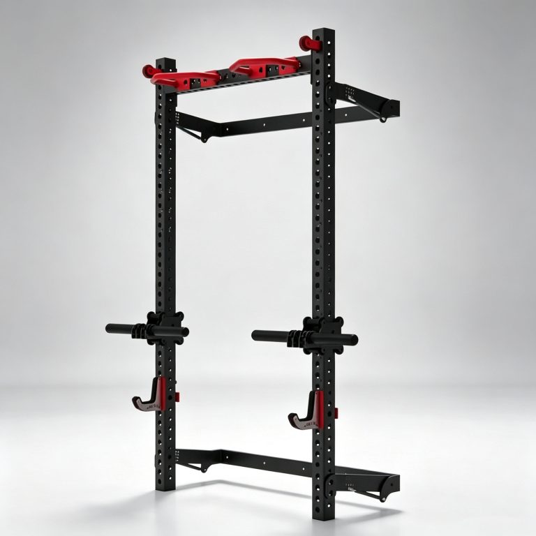 Wall‑Mounted Folding Squat Trainer Rack Direct Factory Sale Multi‑Functional Home Workout Exercise Rack