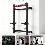 Wall‑Mounted Folding Squat Trainer Rack Direct Factory Sale Multi‑Functional Home Workout Exercise Rack