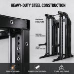 Commercial Smith Machine Power Rack with Weight Stack | Multifunctional Cable Crossover Heavy Duty Metal Gym Strength Equipment