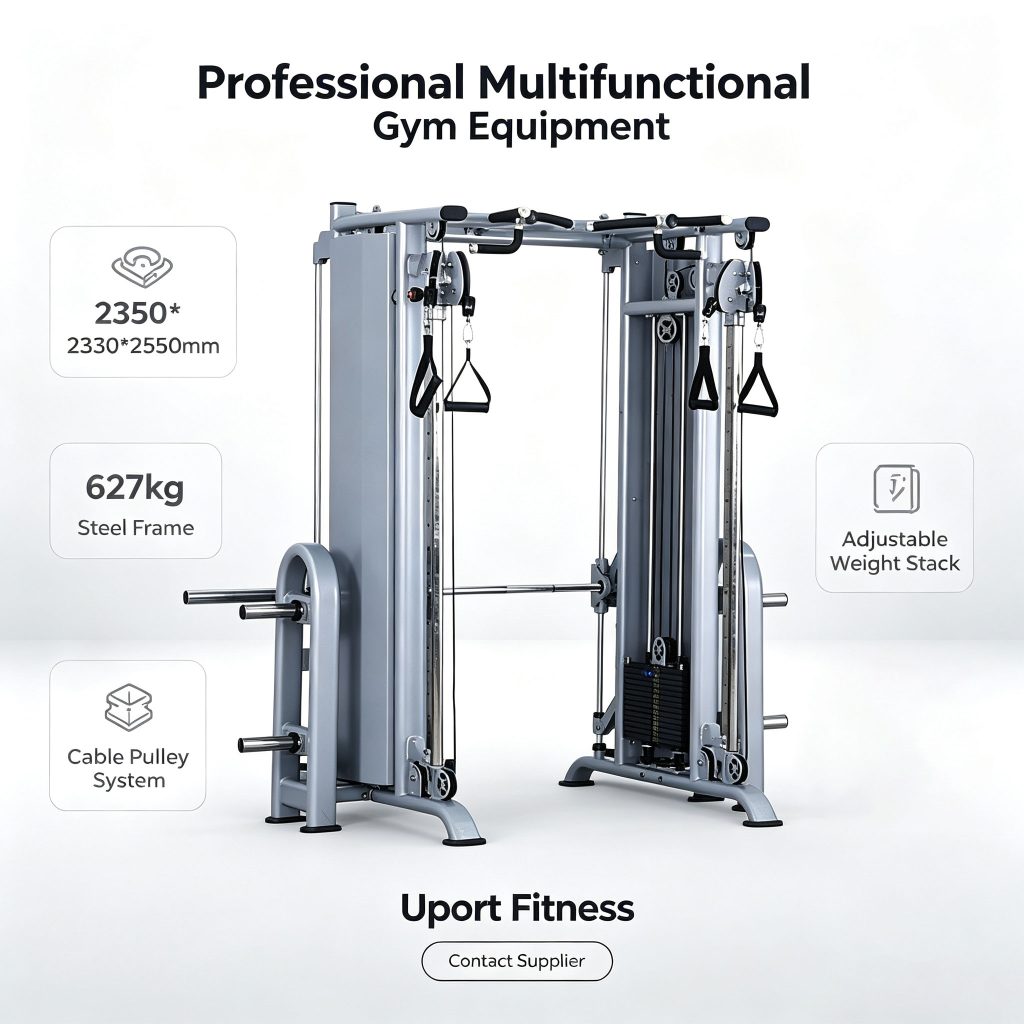 Multi Function Squat Rack Universal Fitness Training Frame Home & Commercial Gym Equipment for Men Women Strength Exercise