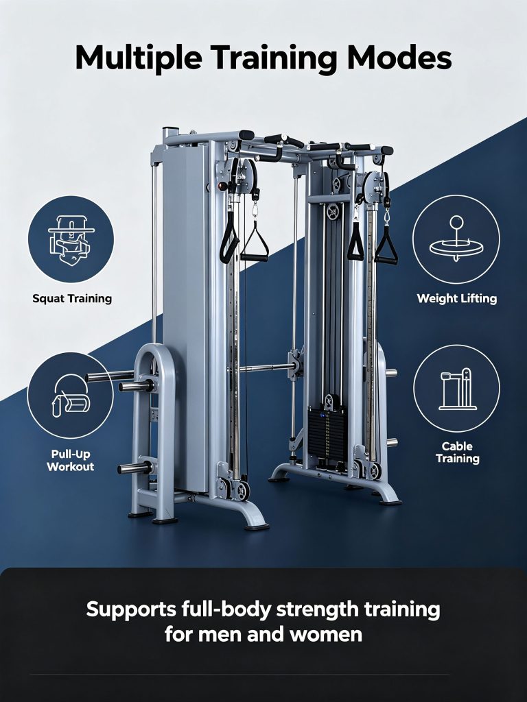 Multi Function Squat Rack Universal Fitness Training Frame Home & Commercial Gym Equipment for Men Women Strength Exercise
