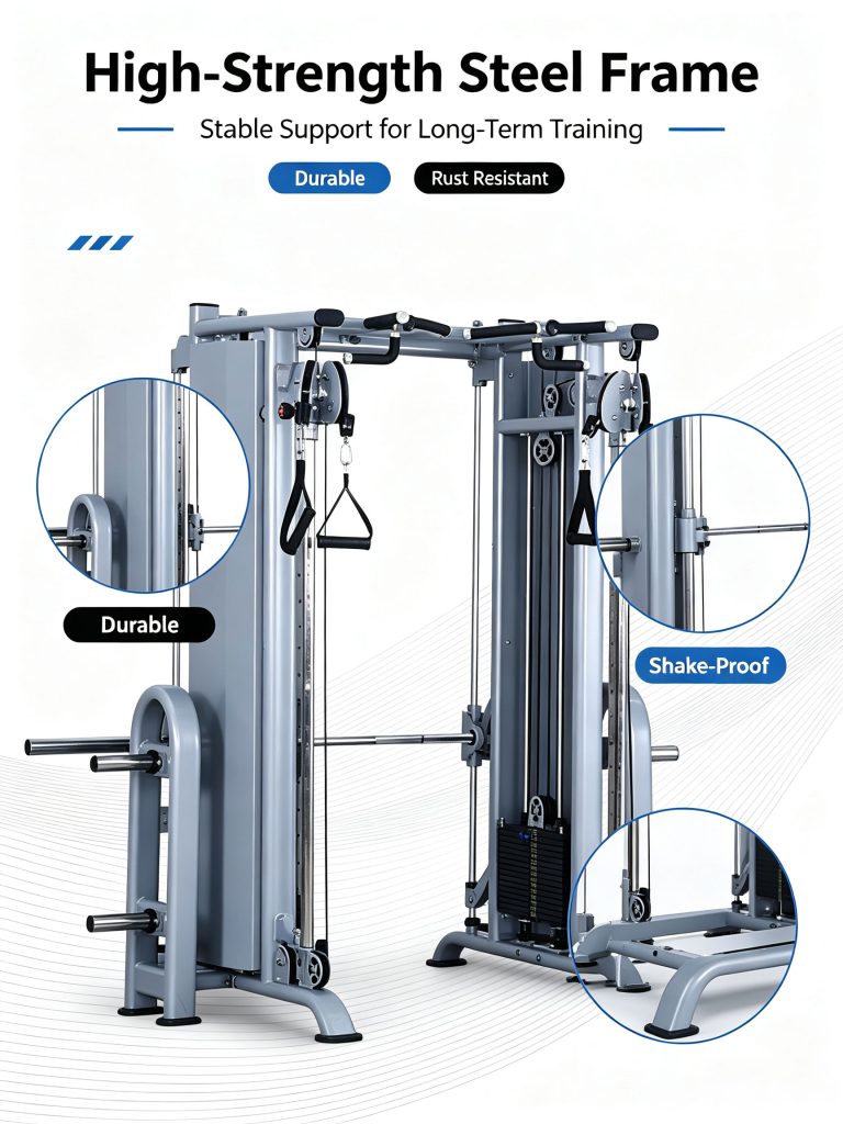 Multi Function Squat Rack Universal Fitness Training Frame Home & Commercial Gym Equipment for Men Women Strength Exercise