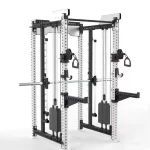 Commercial Multifunctional Cable Crossover Gym Machine Smith Rear-Mounted Exercise Trainer for Bodybuilding Strength Steel