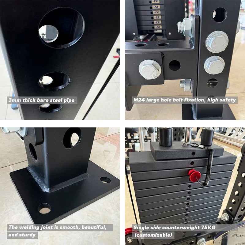 Unisex Multifunctional Smith Gantry Rack | Squat Exercise Machine for Home