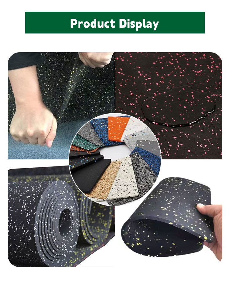 Usof Mat Despatch Durable EPDM Rubber Home Gym Flooring Rolls Commercial and Domestic Use ...