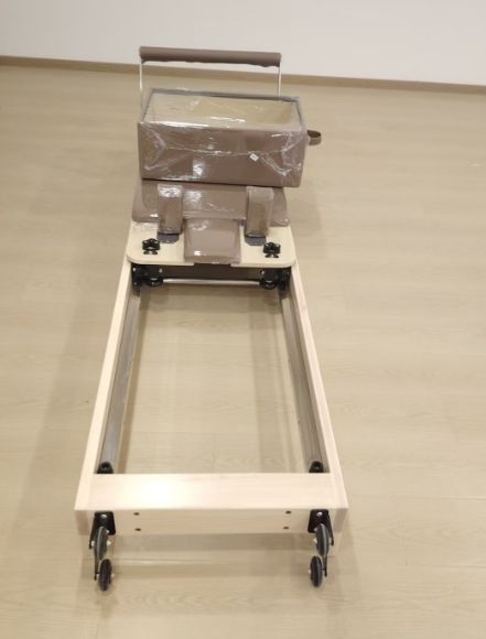 MALPLE Adult Folding Gym Core Bed Steel and Maple Wood Pilates Reformer