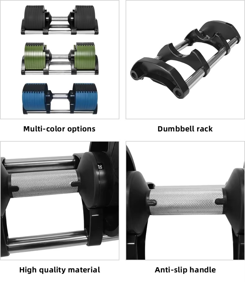 Hot Selling Adjustable Dumbbell Gym Dumbbell Free Weight Fitness Dumbbell Set
