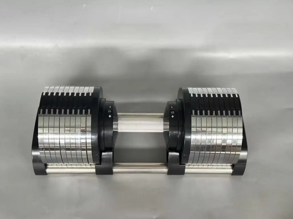 Adjustable Steel Dumbbells 2kg Increment Custom Weight for Home Gym Fitness