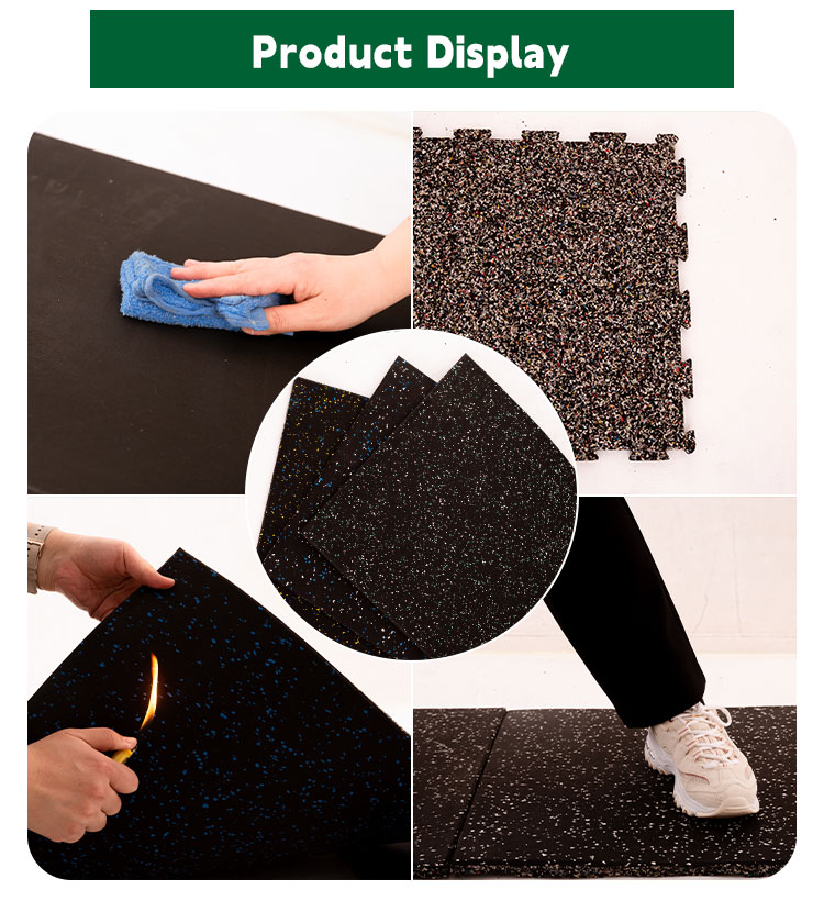 Durable EPDM Rubber Floor Rolls Anti-Slip Fitness Flooring and Protective Mat Versatile Rubber Mat for Home and Gym Use