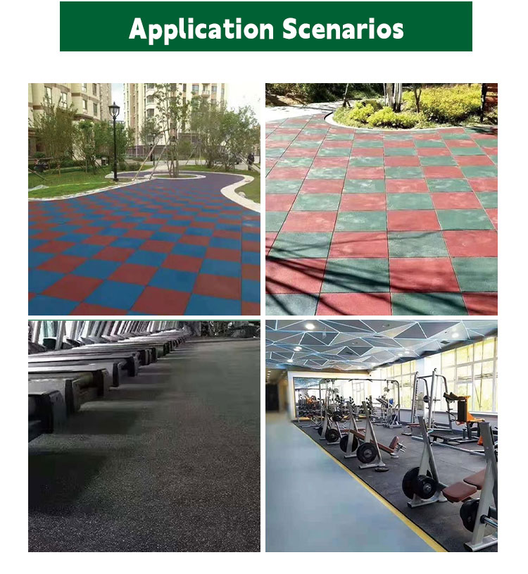 Durable EPDM Rubber Floor Rolls Anti-Slip Fitness Flooring and Protective Mat Versatile Rubber Mat for Home and Gym Use