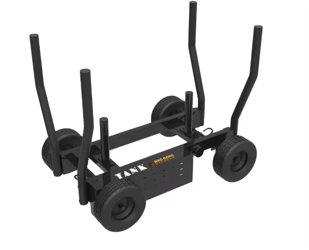 This tank-shaped cart is a brand new athletic product that challengesthe lower limbs like no other device, and it can provide explosivepower and agility training for athletes.