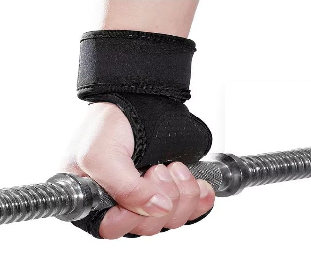 Custom Logo Anti-slip Hand Grip Weightlifting Fitness Safety Palm Support Protector Gloves