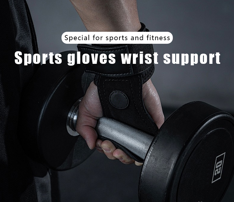 Custom Logo Anti-slip Hand Grip Weightlifting Fitness Safety Palm Support Protector Gloves